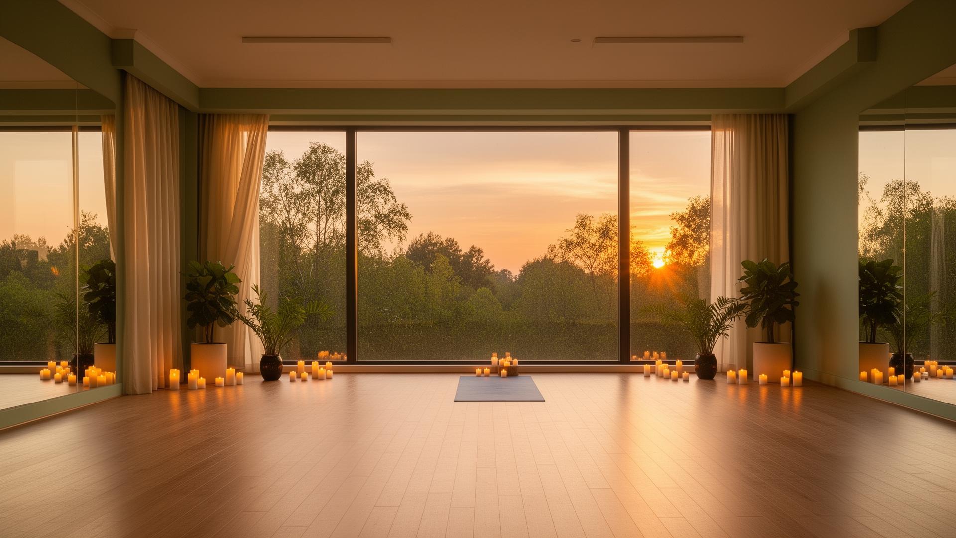 Затишний простір для йоги