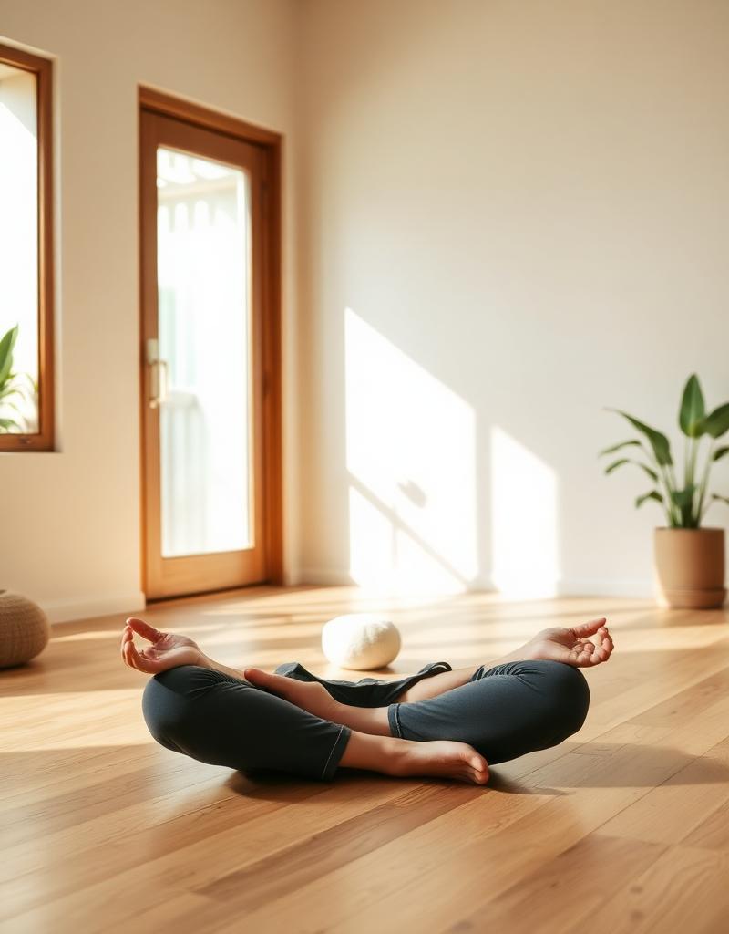Медитація в затишному просторі